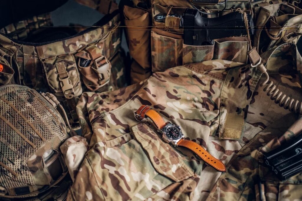 Military uniform and gear